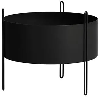 Woud Pidestall Potteplante Mellem Sort