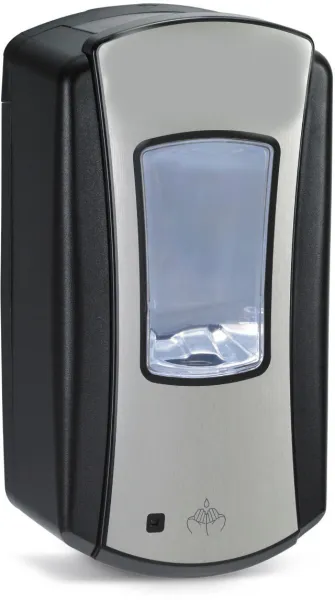 Udgår: Pristine sæbedispenser med sensor, LTX, sort/krom, 1200 ml